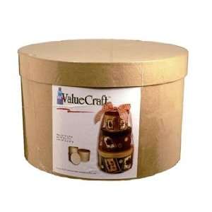   Value Package Box Round Hat Kraft Set of 3: Arts, Crafts & Sewing