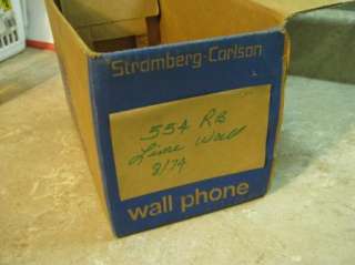   Lime Green VINTAGE ROTARY WALL PHONE w/Original Box 1973 EXC  