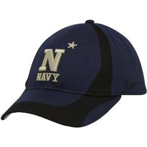  Nike Navy Midshipmen Youth Navy Blue Black Team Flex Fit 