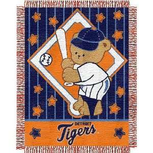  Detroit Tigers MLB Triple Woven Jacquard Throw (044 Series 