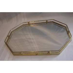  Brass Vanity Mirror Tray Octagonal 