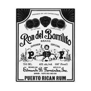  Ron Del Barrilito Rum 3 Star 86@ (puerto Rico) 750ML 
