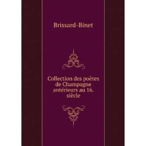   antÃ©rieurs au 16. siÃ¨cle Brissard Binet  Books
