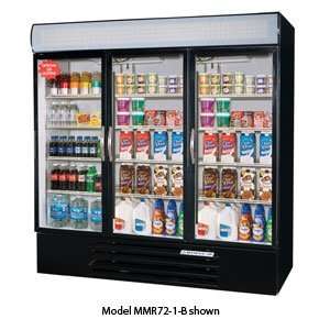 Beverage Air MarketMax MMR72 1 B LED 3 Swing Glass Door Merchandiser 