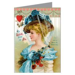   Day Greeting Card love in a Blue Bonnet   10x13 inch