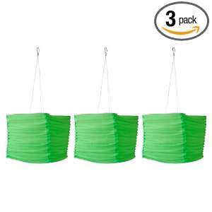   shape Silk Effects Solar Lantern, Green, 3 Pack: Home Improvement