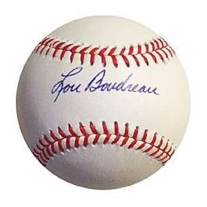 Lou Boudreau Autographed Baseball   Autographed Baseballs  
