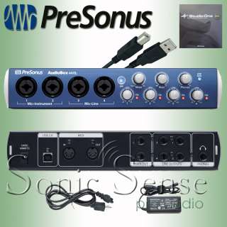 PreSonus AudioBox 44VSL 4 Channel Audio Recording Computer Interface 
