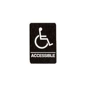  Braille Sign   Wheel Chair (Handicap) Accessible 6 x 9 