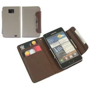  BROWN Executive Wallet Case Cover Skin Cover with Credit / Business 