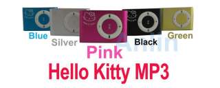 NEW 4 in 1 Mini Hello Kitty Clip  Player For 1G 8G TF Card & 8 