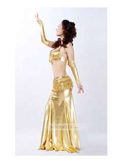   Gold & Silver Polyester Coins Beads Belly Dance Custome 5 Piece  