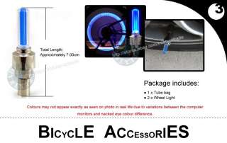 Bicycle Bike Rack Tube Bag+2xTire Wheel Flash LED Light  