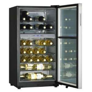  Haier HVZ035ABS 35 Bottle Dual Zone Wine Cooler With Dual 