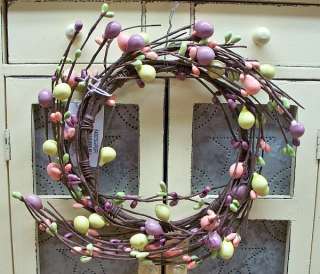 ASSORTED 4 CANDLE RINGS: PIP & ROUND BERRIES, MIXED  