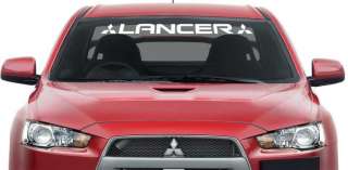 Mitsubishi Lancer Windshield Banner Decal Logo 36x3  