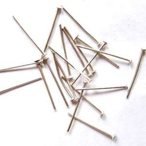  DIY Jewelry Making 24x Iron Headpins, Nickel Color, Size 