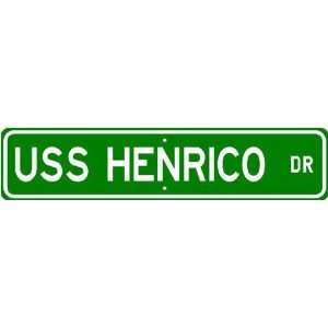  USS HENRICO LPA 45 Street Sign   Navy