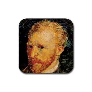   Self Portrait 10 By Vincent Van Gogh Square Coasters
