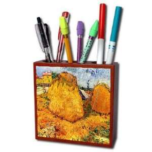  Haystacks in Provence By Vincent Van Gogh Pencil Holder 