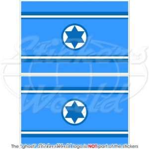 ISRAEL Israeli AirForce Flag IDF Heyl HaAvir 4 (100mm) Vinyl Bumper 