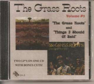 Grass Roots   Grass Roots & Things Should Have Said CD New / Sealed 26 