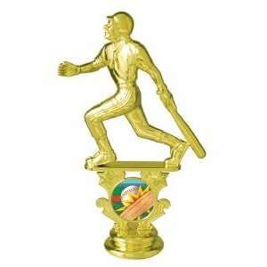  5 1/2 Male Baseball Trophy Motion Graphic Figure Trophy 