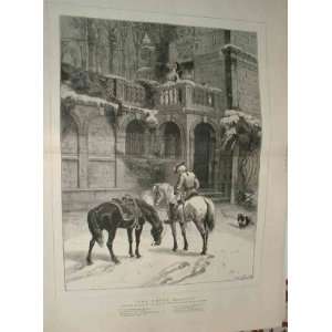  The Empty Saddle By Waller Fine Art Antique Print 1879 
