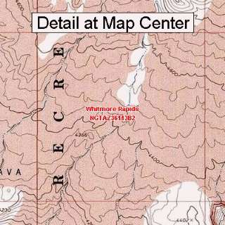  USGS Topographic Quadrangle Map   Whitmore Rapids, Arizona 