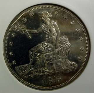 1875 CC TRADE DOLLAR ANACS MS60 LOOKS MUCH BETTER THAN 60  