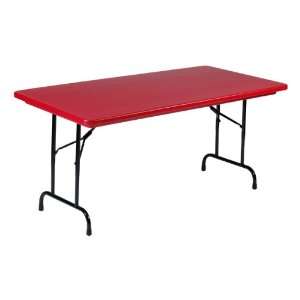  Correll Colorful Blow Molded Plastic Folding Table 