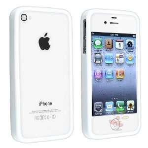  For Apple® iPhone® 4/4S Bumper TPU Case , Solid White 