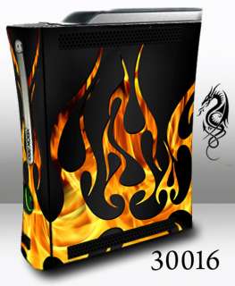 XBOX 360 Skin   30016 fire flames on black  