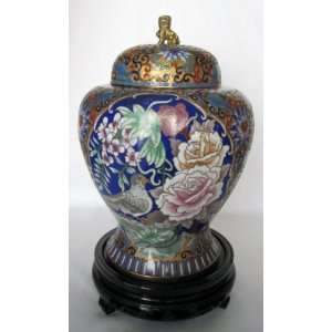  10 Beijing Cloisonne Cremation Urn Hong Kong Gold with 