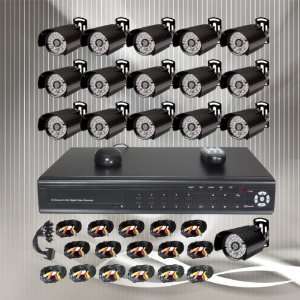  with one 16 Channels Video Audio Security Surveillance DVR Digital 