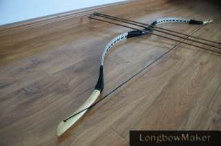 Archery LongBow Hungary(H 1) 30 55# @ 28 Snakeskin+3 arrows  