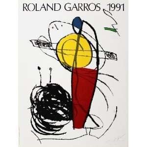  Joan Miro   Roland Garros Offset Lithograph Edition of 