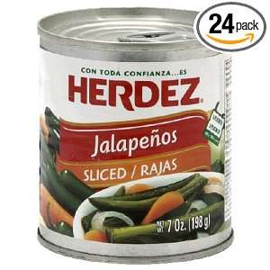 Herdez Sliced Jalapeno Peppers, 7 Ounce Grocery & Gourmet Food