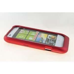  HTC Radar 4G Hard Case Cover for Metallic Red Cell Phones 