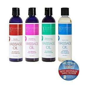 Master Massage Oil Variety Pack (Set of 4) Everything 