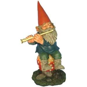  Woodland Garden Gnome   Phillip with Flute (Large) Patio 