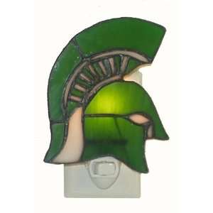 Michigan State Spartans Leaded Stained Glass Nite Light 