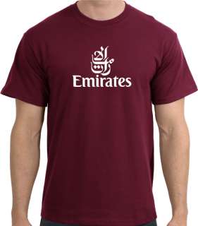 Emirates Vintage Logo Emirati Airline Aviation T Shirt  