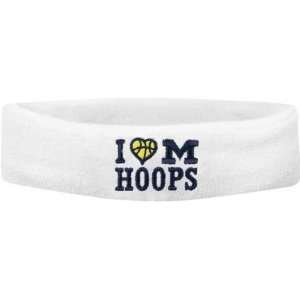  Michigan Wolverines I Love College Hoops Headband Sports 