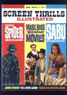 Screen Thrills #8 VF Spider Marx Bros Jimmy Stewart  
