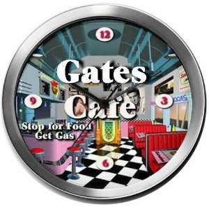  GATES 14 Inch Cafe Metal Clock Quartz Movement Kitchen 