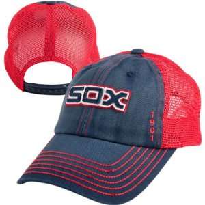   White Sox Vintage Mesh Snapback Adjustable Hat: Sports & Outdoors