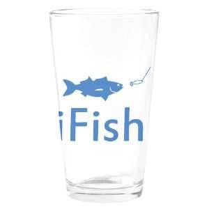  Pint Drinking Glass iFish Fishing Fisherman: Everything 