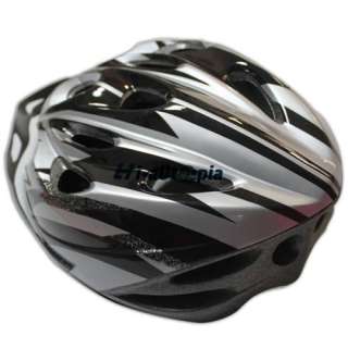 2012 New Cool Bike Helmet Black with Silver PVC EPS Bicycle Cycling 