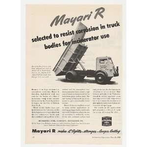  1950 Buffalo Incinerator Dump Truck Bethlehem Steel Print 
